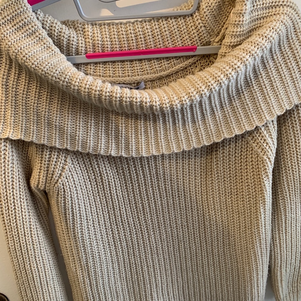 Off the shoulder sweater